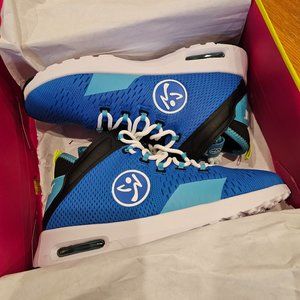 Blue Zumba Air Funk Sneakers Size 8